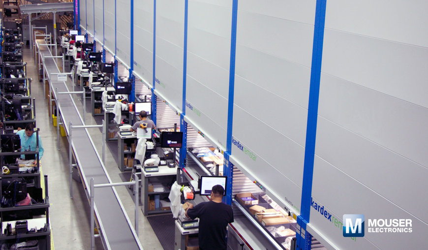 Mouser Electronics lidera el sector de la distribución en automatización del almacén avanzado